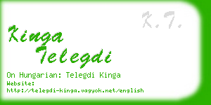 kinga telegdi business card